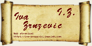 Iva Zrnzević vizit kartica